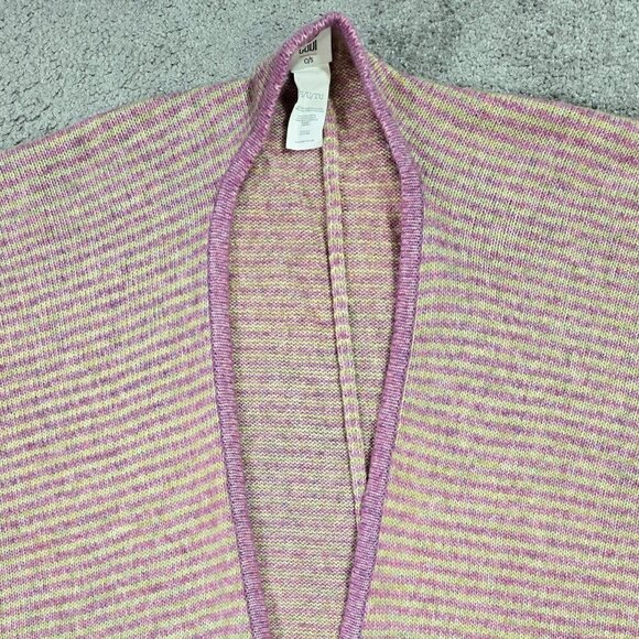 Cabi 4272 Harper Cape Pink Tan Striped Sweater No Armholes Barbiecore One Size - Picture 4 of 8